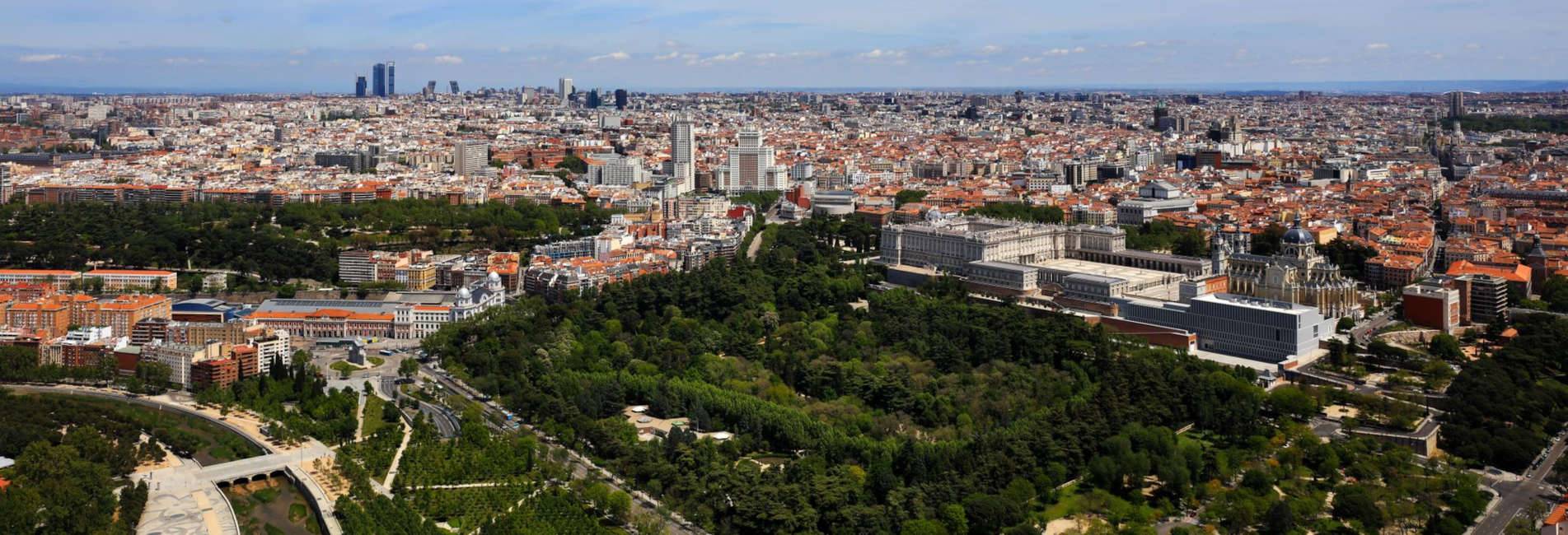 Vista aérea de Madrid. www.esmadrid.com